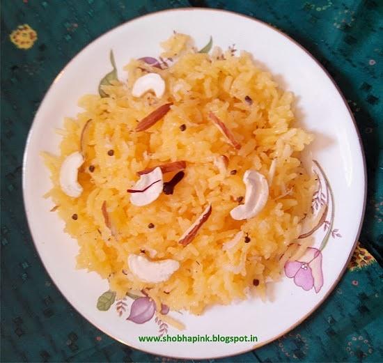 Sweet Saffron Rice