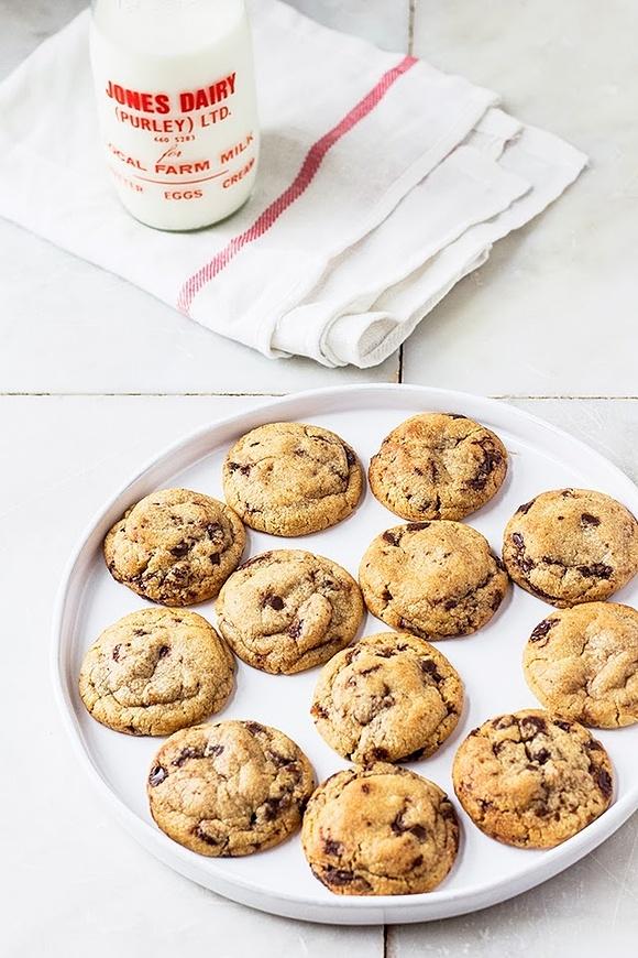 How to make thick round brown butter chocolate chip cookies