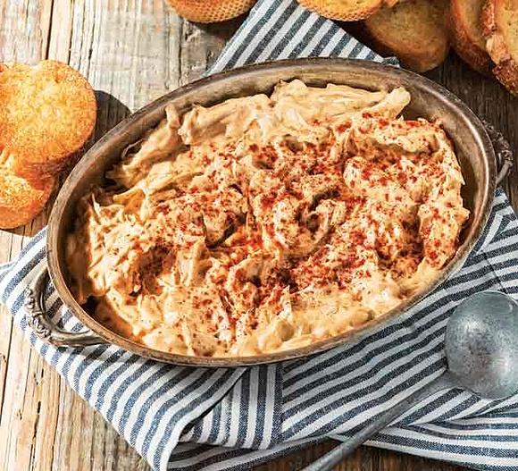 Vegan crab dip with jackfruit