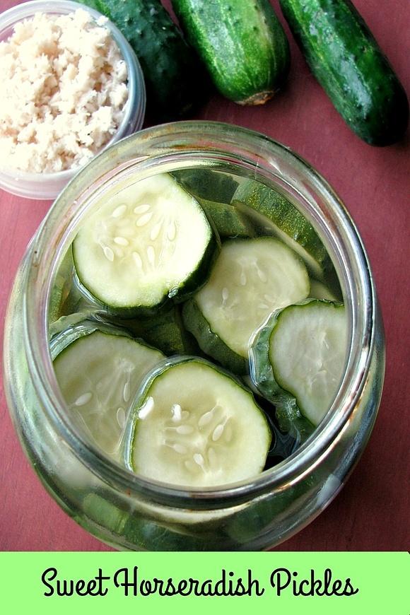 Sweet Horseradish Pickles