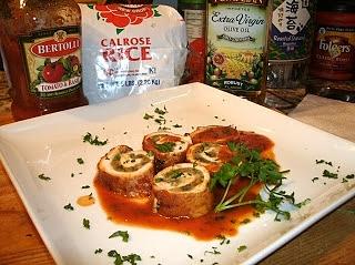 Pollo brasciole - stuffed chicken rolls
