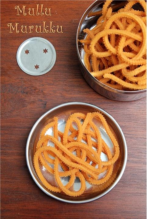 Mullu murukku and mullu thenkuzhal recipe