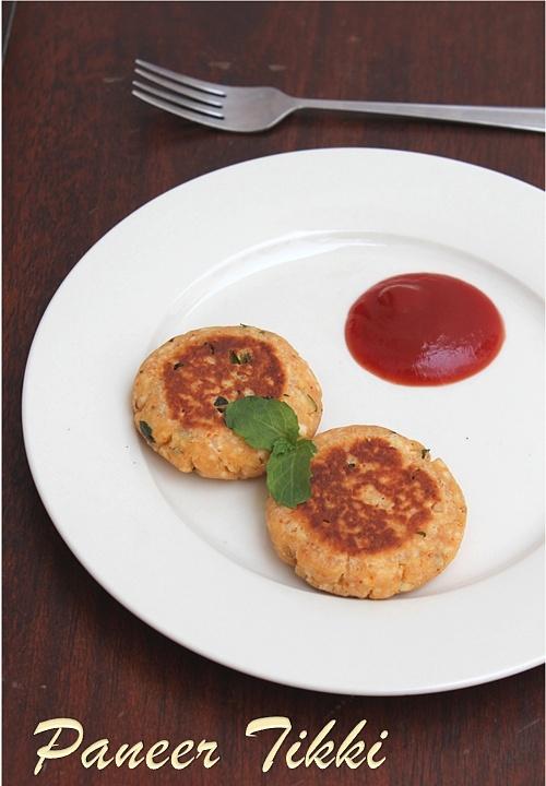 Paneer tikki - indian cheese patties