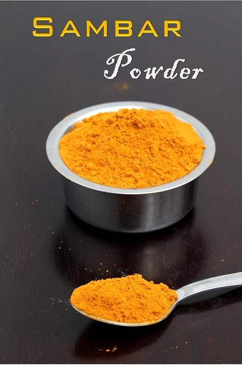 Sambar powder, sambar podi, kuzhambu podi - spices for south indian dishes