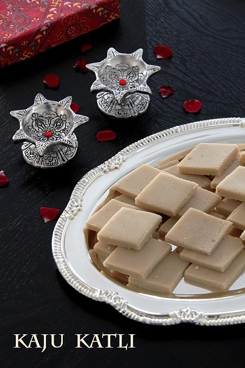 Kaju katli - traditional indian sweet for diwali