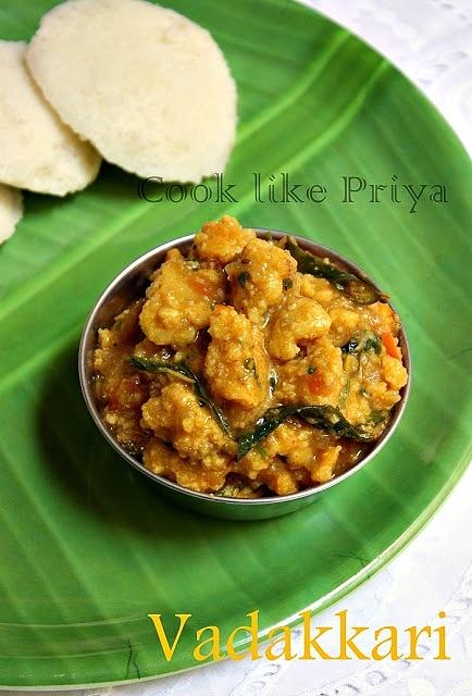 Vada kari - south indian vada curry recipe for breakfast