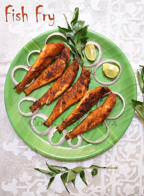 South indian fish fry recipe with small fish