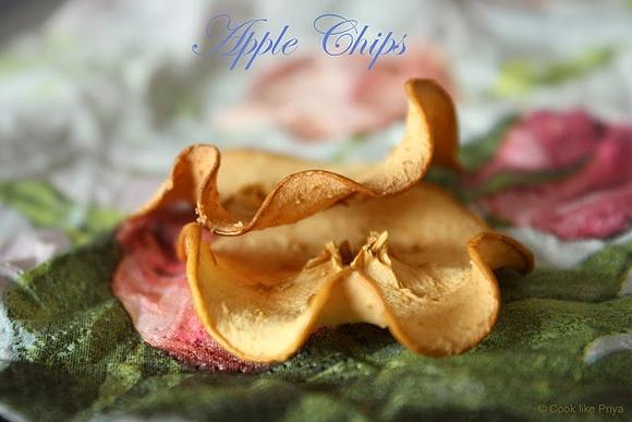 Baked apple chips | easy oven apple chips