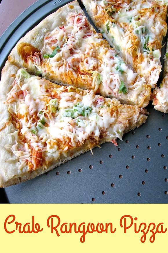 Homemade Crab Rangoon Pizza