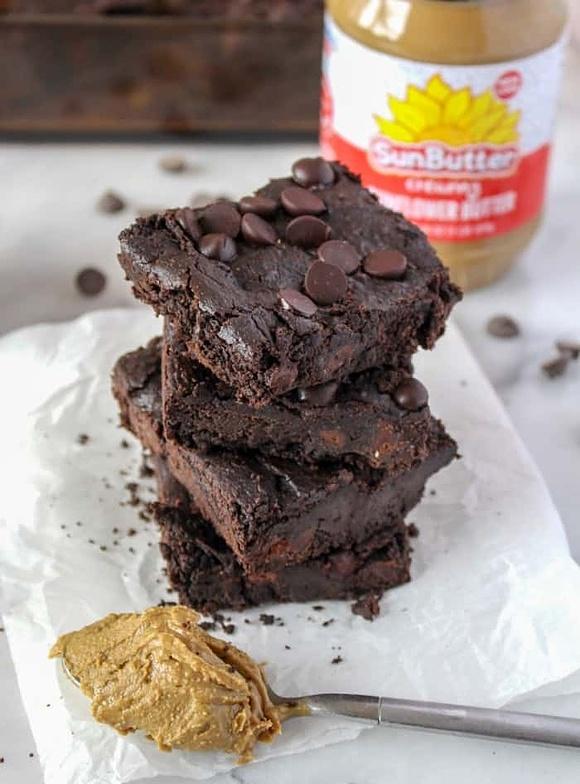 Vegan black bean brownies nut free
