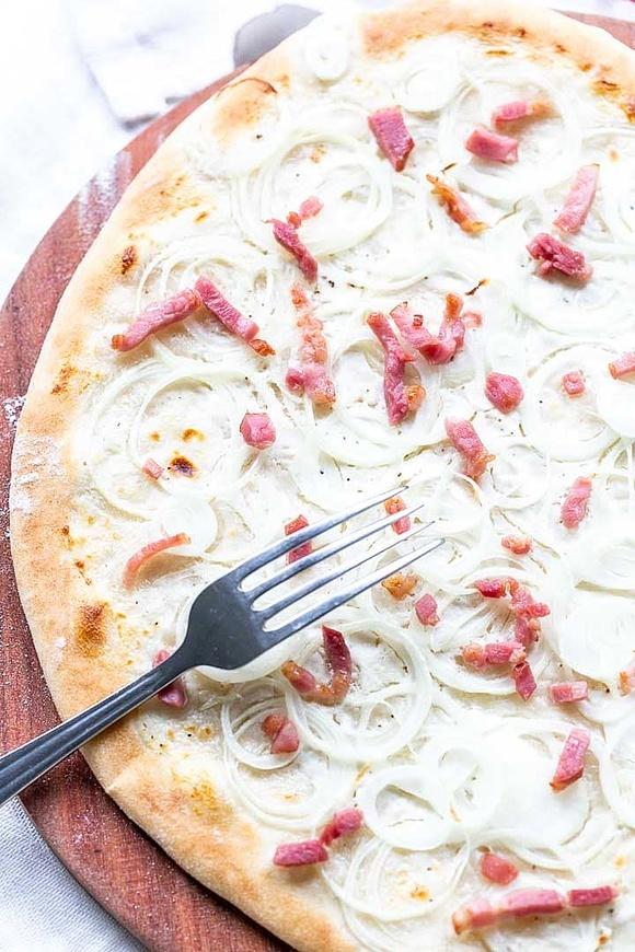 Flammekueche, flammkuchen or tarte flambée