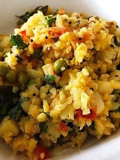 Kanda Poha - Flattened Rice Pilaf