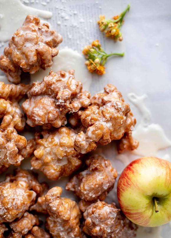 Salted Honeycrisp Fritters