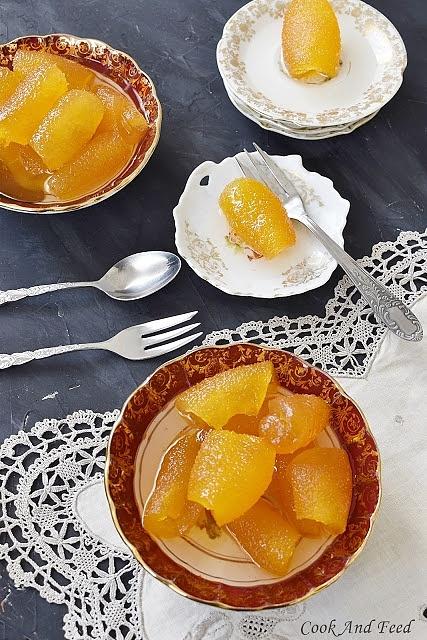 Bitter orange spoon sweet