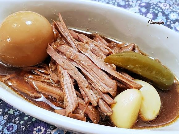 Jangjorim - soy braised beef in instant pot