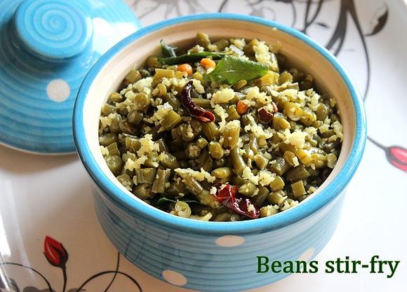 South indian french beans stir fry recipe