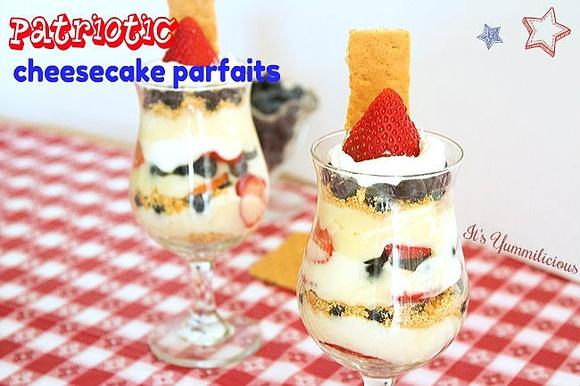 Patriotic Cheesecake Parfaits