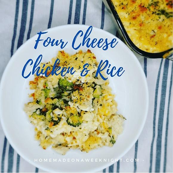 Four cheese chicken and rice