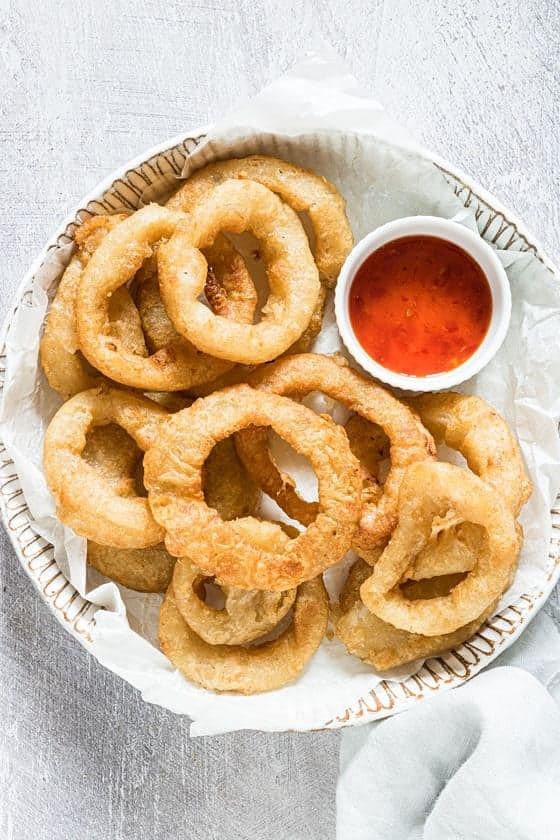 Air fryer frozen onion rings