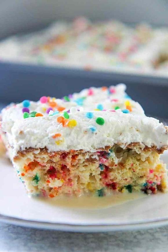 Funfetti tres leches cake