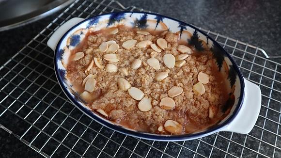 Rhubarb Crumble for Two