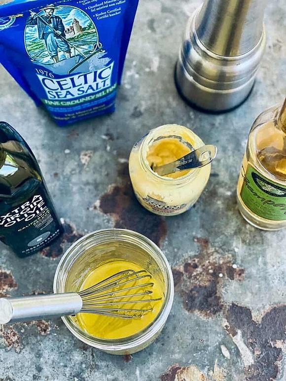 5-minute champagne vinaigrette with pantry ingredients