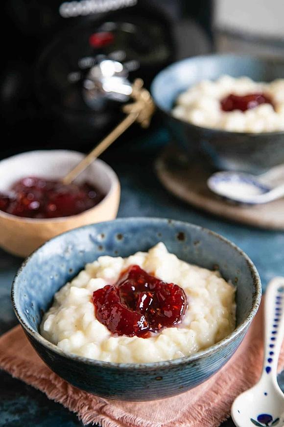 Slow cooker rice pudding
