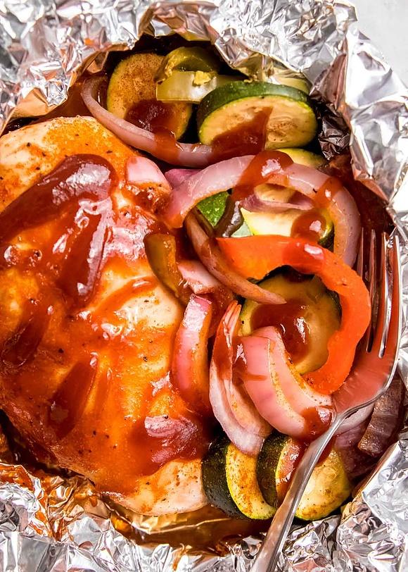 Bbq Chicken foil pack recipe