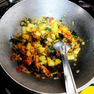 Healthy potato poha recipe