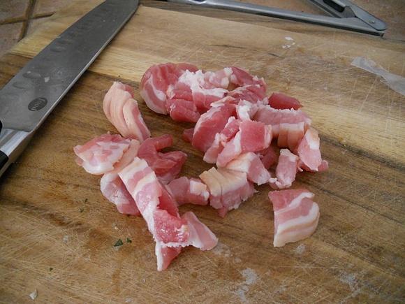Sauteed Radicchio with Bacon and Pears