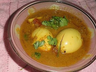 Egg gravy Chettinad style