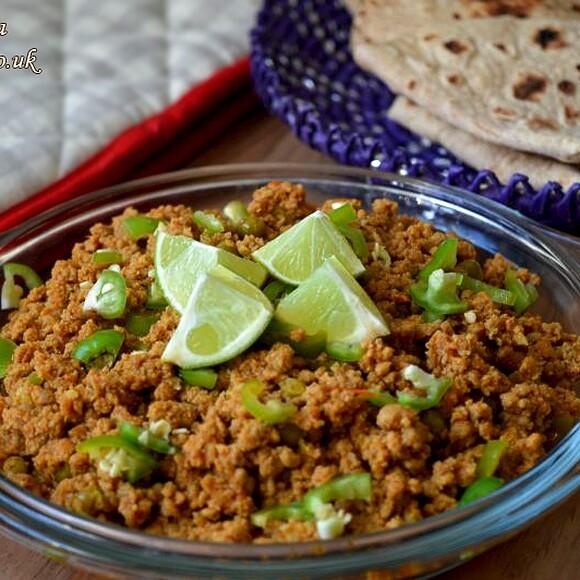 Keema matar - minced meat with peas
