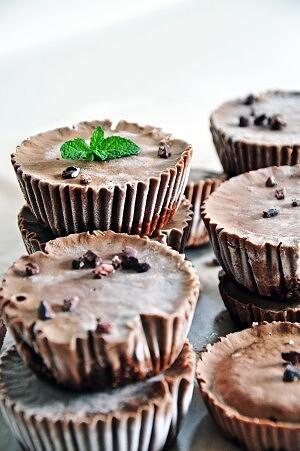 Chocolate oreo ice cream cups
