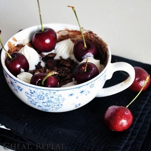 Black forest baked oatmeal