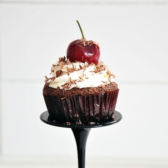 Coconut flour black forest cupcakes