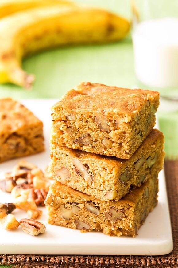 Banana Blondies