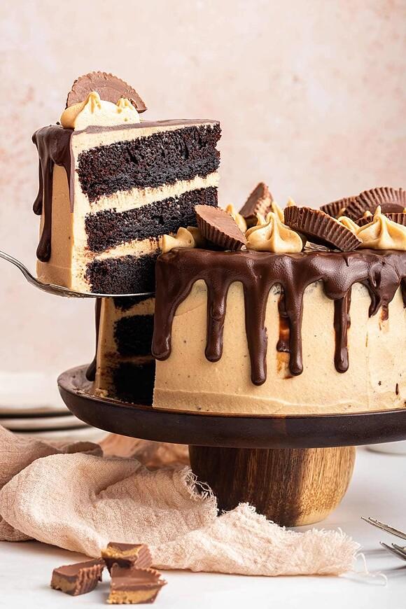 Chocolate peanut butter cake