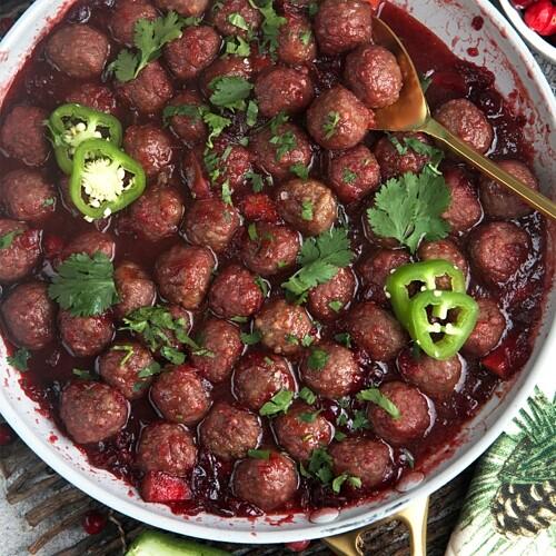 Easy Cranberry Meatballs