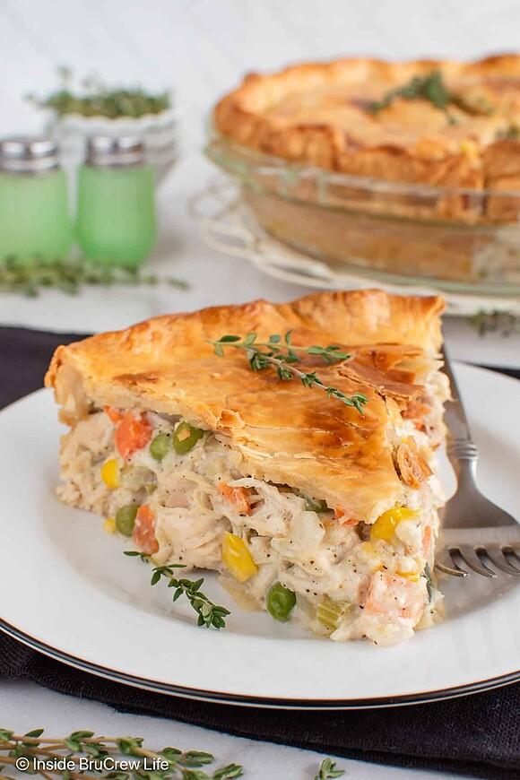 Homemade chicken pot pie