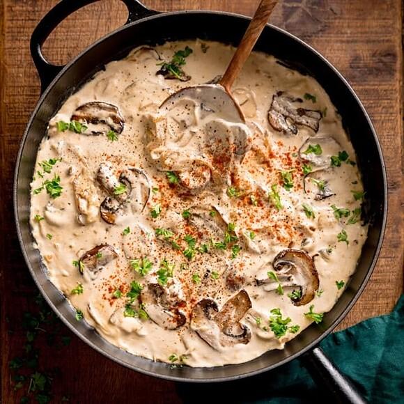 Mushroom Stroganoff
