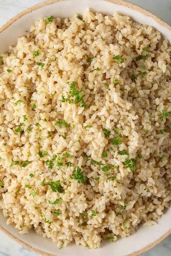 Quinoa rice: simple quinoa and brown basmati rice side dish
