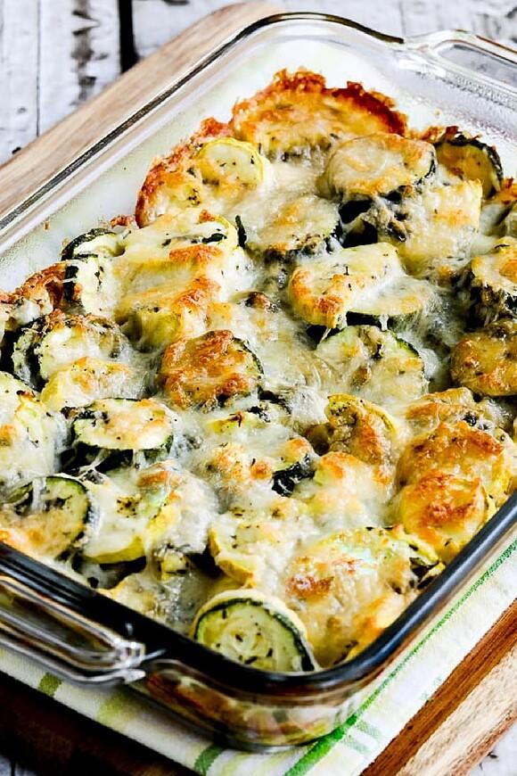 Easy cheesy zucchini bake