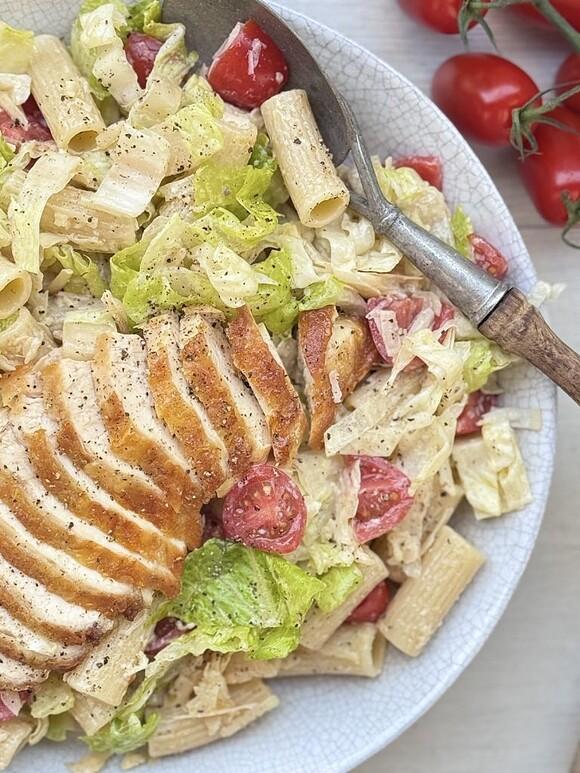 Chicken caesar pasta salad