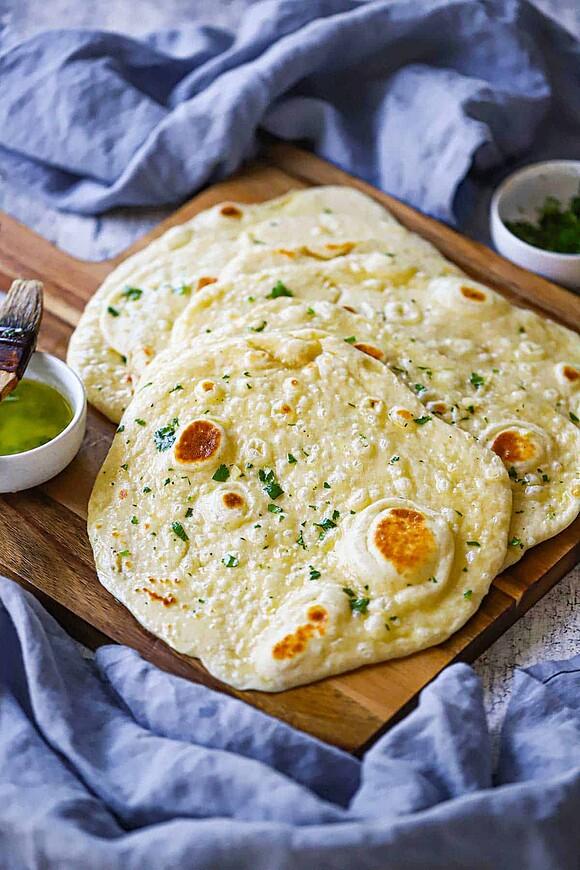 Homemade Garlic Naan