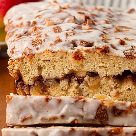 Apple fritter bread with brown butter