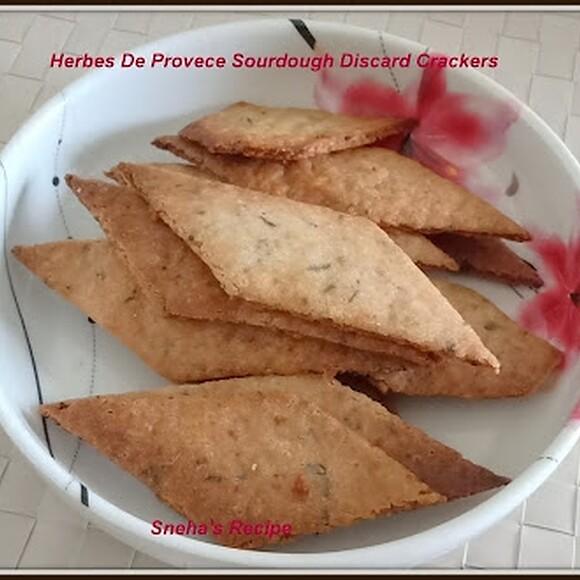 Sourdough crackers from sourdough discard