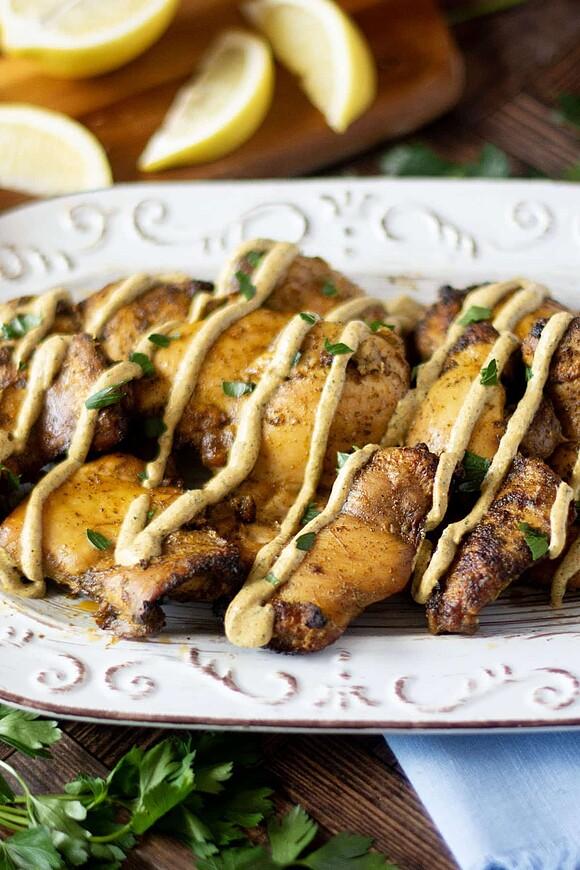 Cilantro lemon chermoula chicken