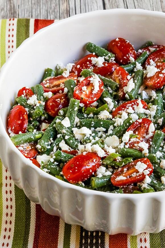 Green bean tomato feta salad