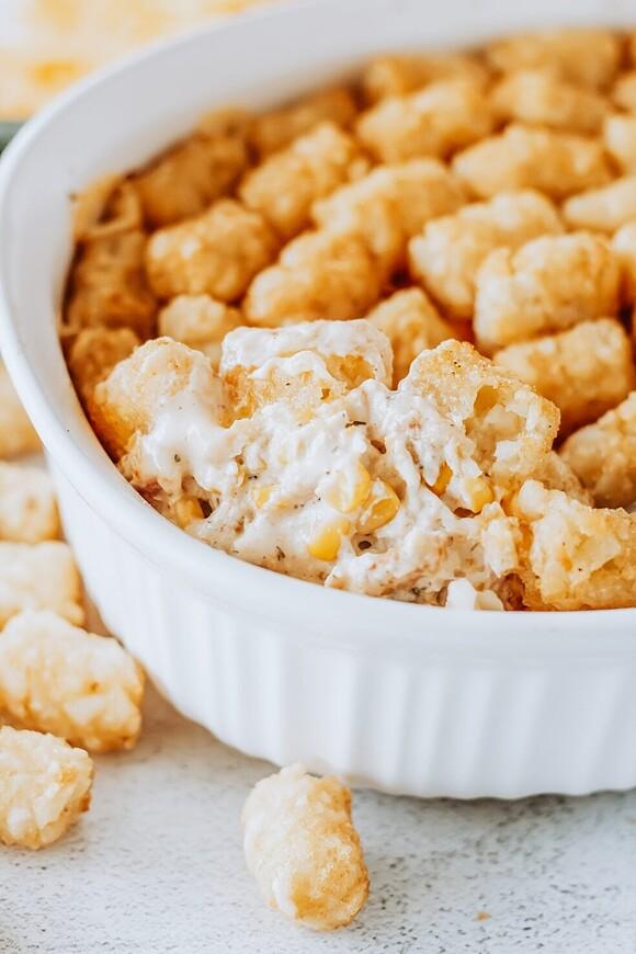 Chicken tater tot casserole