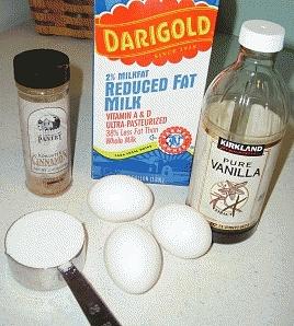 Baked custard